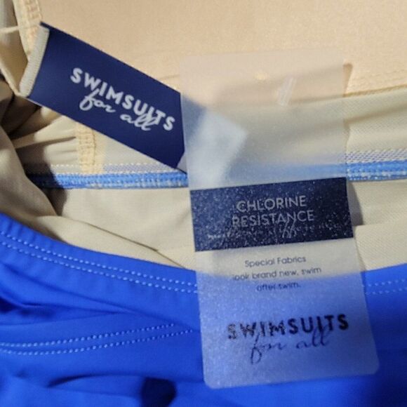 Swimsuits For All Womens Plus Size 24 Shirred Halter One Piece Swimsuit NEW - Picture 11 of 12